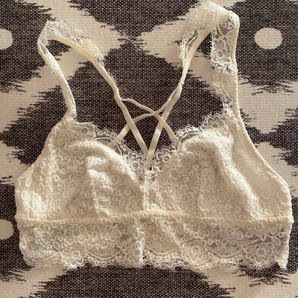 Aerie White Bralette